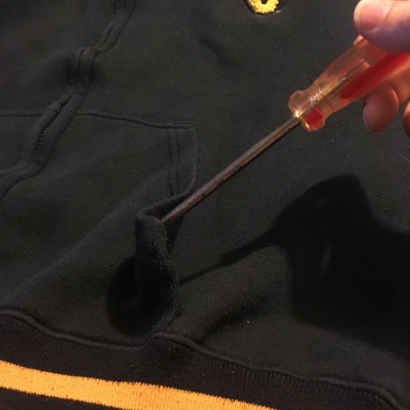 Vtg West Virginia Varsity Style Hoodie - Picture 7 of 7